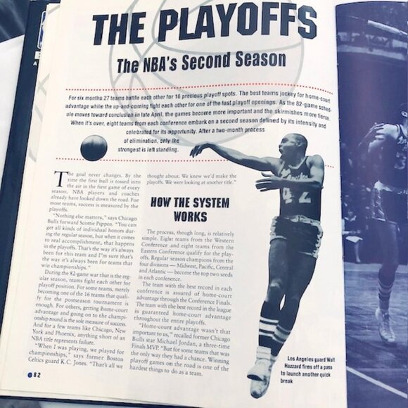 NBA Basketball: An Official Fan's Guide Hardcover –1994 - Picture 5 of 9